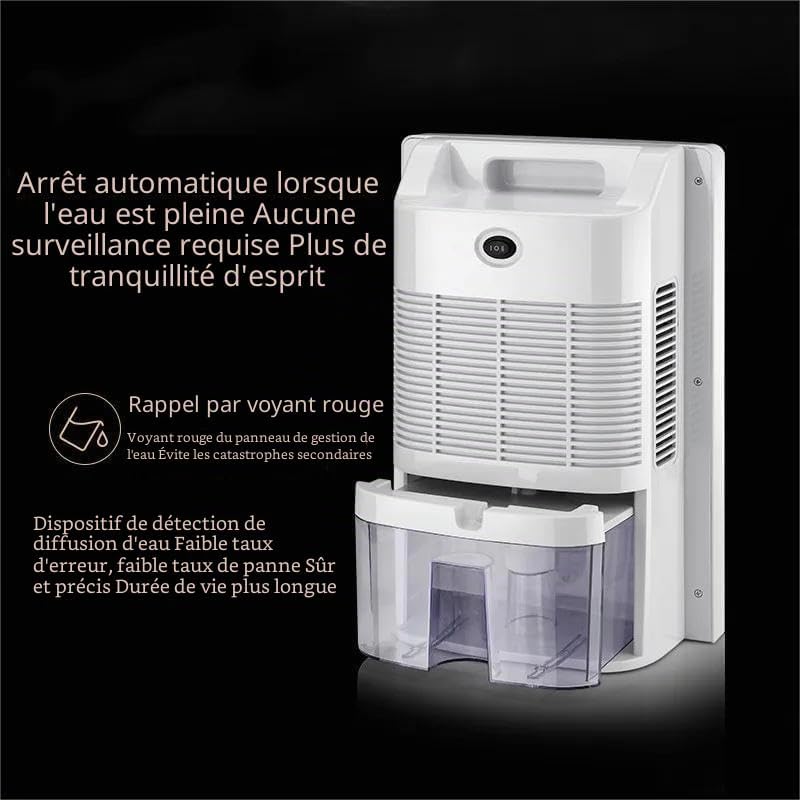 Deshumidificateur D Air & Purificateur D'Air 2 en 1 de 2200ML,pour 30m²
