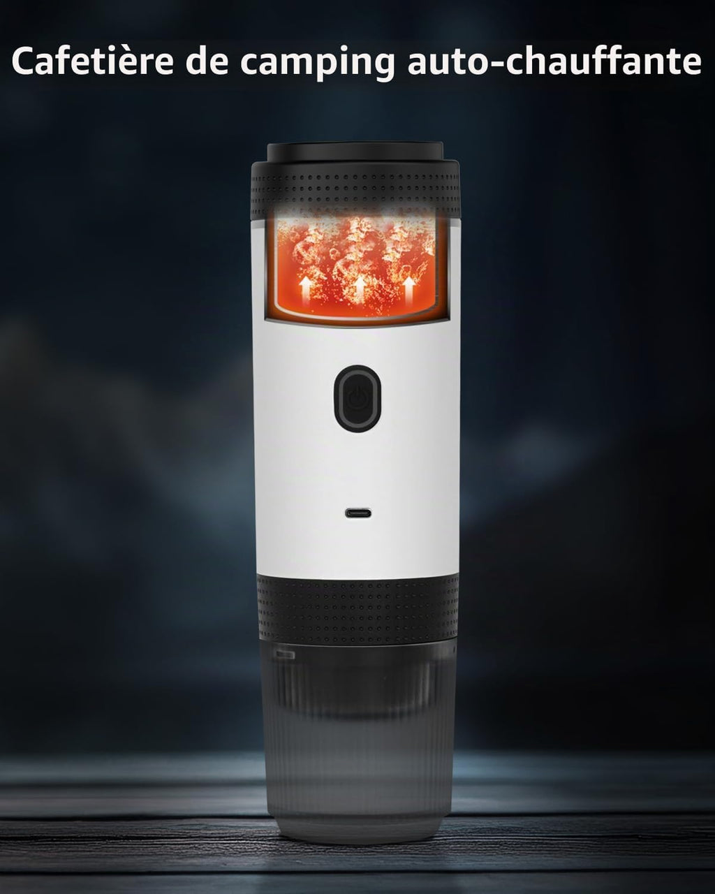 Machine à café expresso portable sans fil 11,1 V 2-en-1 compatible avec le café moulu et les capsules Nespresso