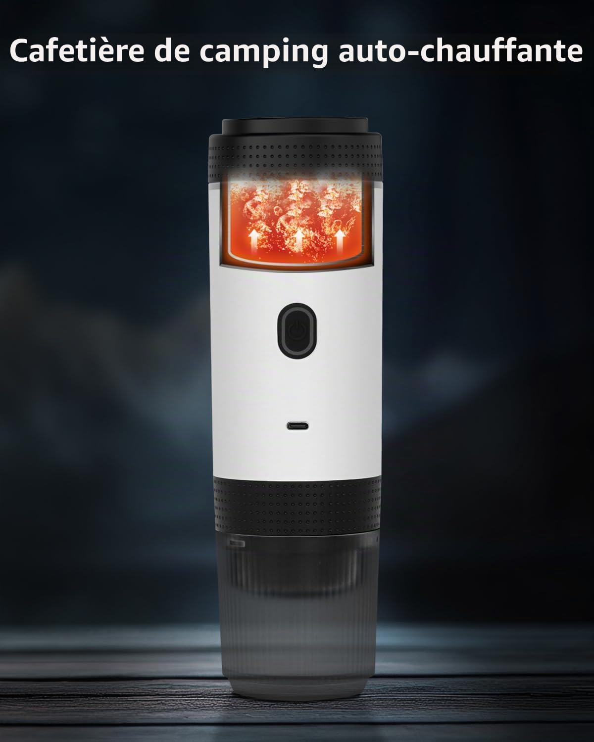 Machine à café expresso portable sans fil 11,1 V 2-en-1 compatible avec le café moulu et les capsules Nespresso