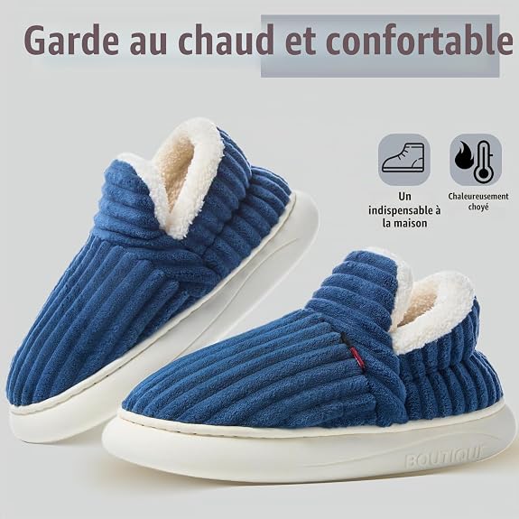 Chaussons Femme Hiver velours chaud
