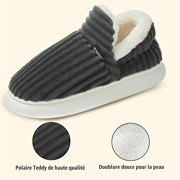 Chaussons Femme Hiver velours chaud