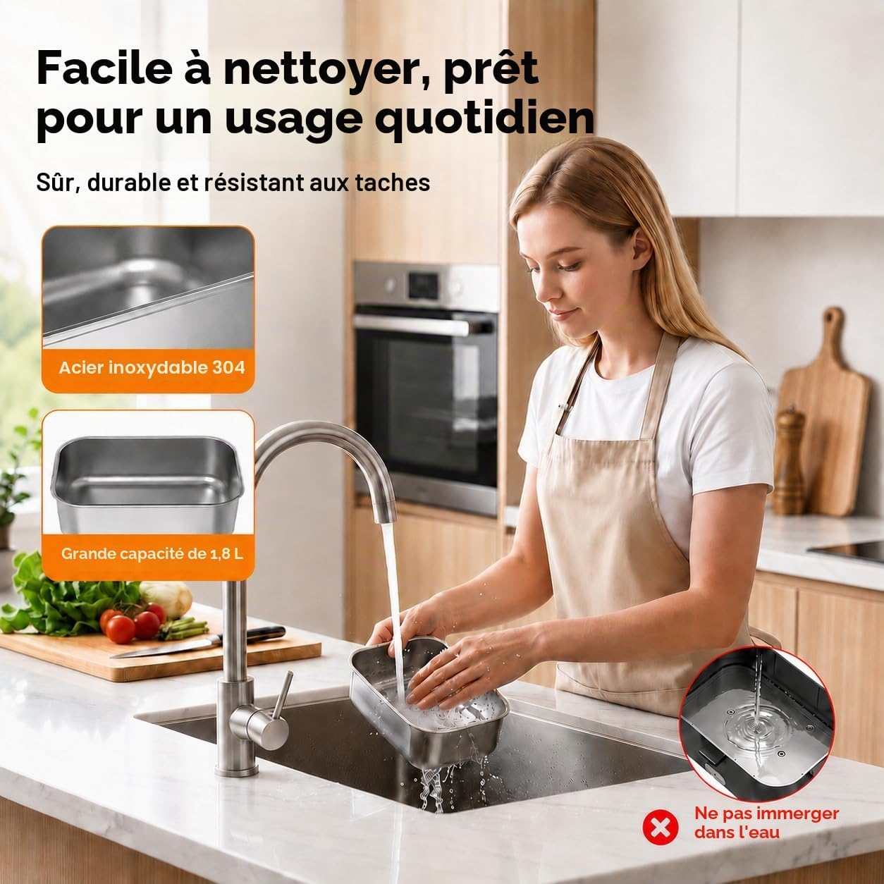 Chauffe-plat électrique portable DWiusty 1,8 L 75 W pour voiture ou maison, boîte à lunch anti-fuite pour chauffeurs de camions