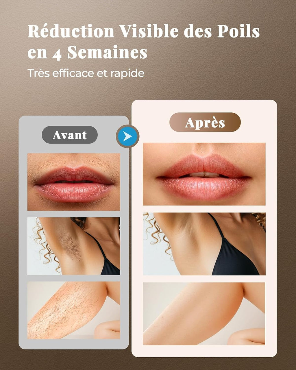 Épilateur Lumière Pulsée, 21J Grande Fenêtre 5 cm², IFE03