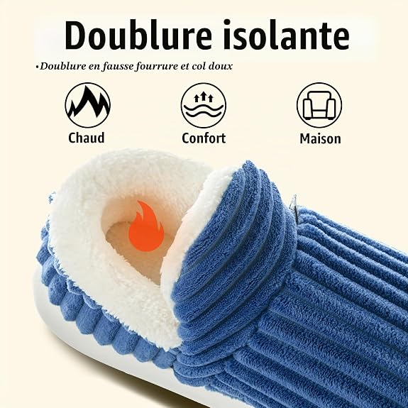 Chaussons Femme Hiver velours chaud