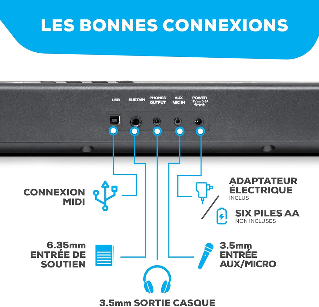 Clavier Piano 88 Touches avec Accessoires