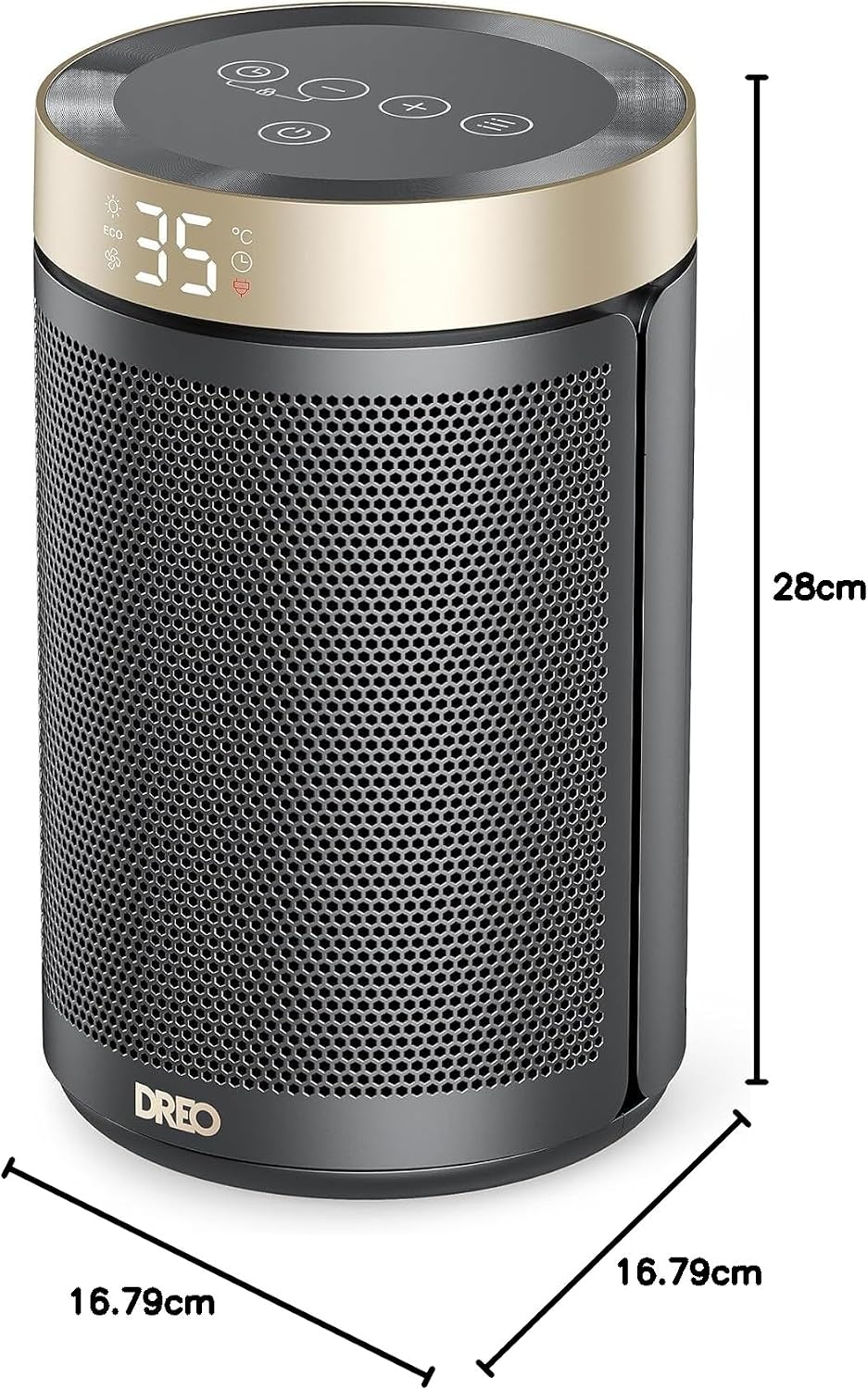 Chauffage d'appoint, Chauffage Electrique Soufflant Economique avec Thermostat, Minuterie 1-12H, Mode Éco, Chauffage Céramique PTC Rapide de 1500 W en toute sécurité, Chauffage 316