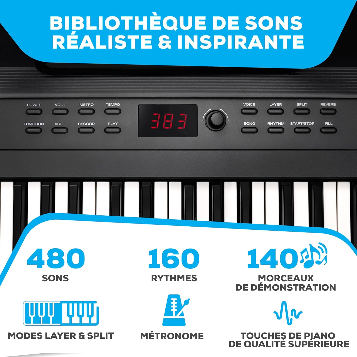 Clavier Piano 88 Touches avec Accessoires