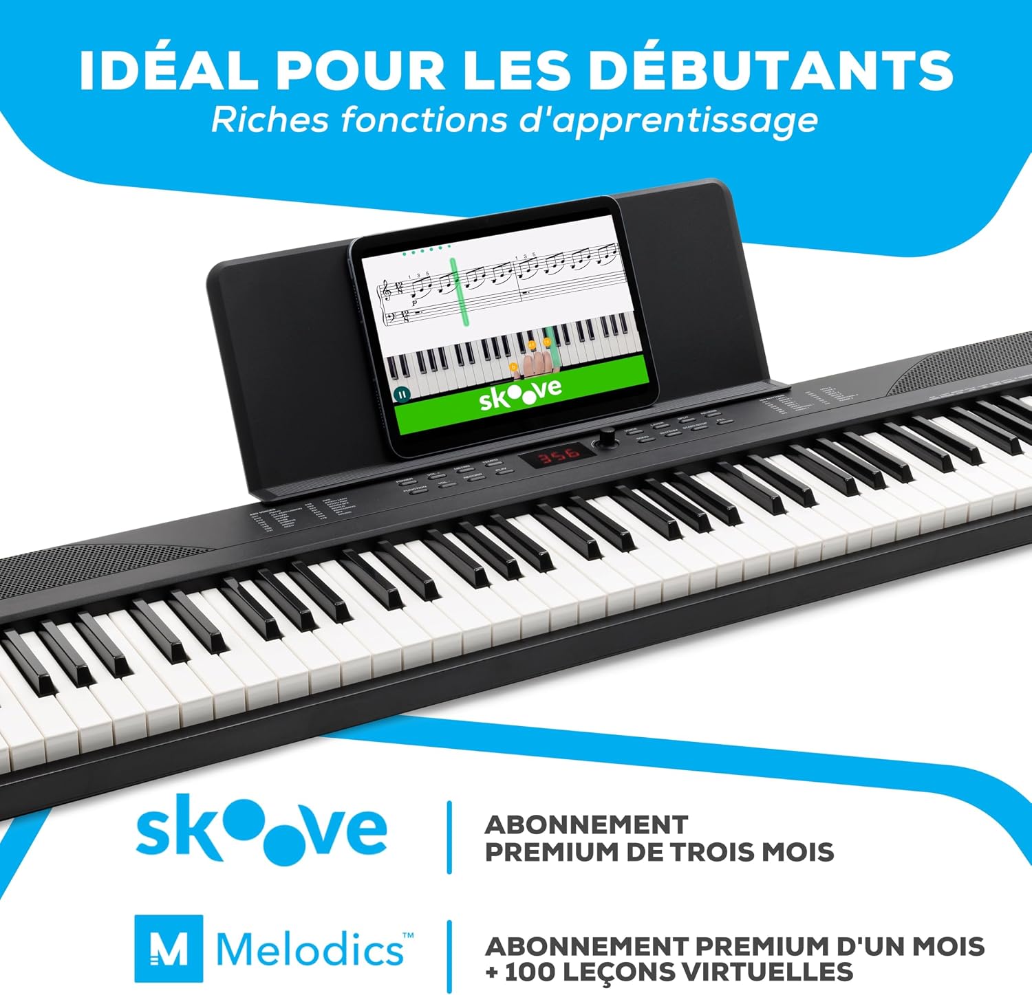 Clavier Piano 88 Touches avec Accessoires