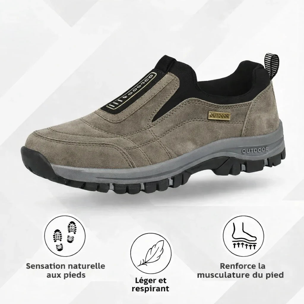 Chaussures orthopédique a enfiler pour hommes soulagement douleur pieds et dos  Orthoconfort