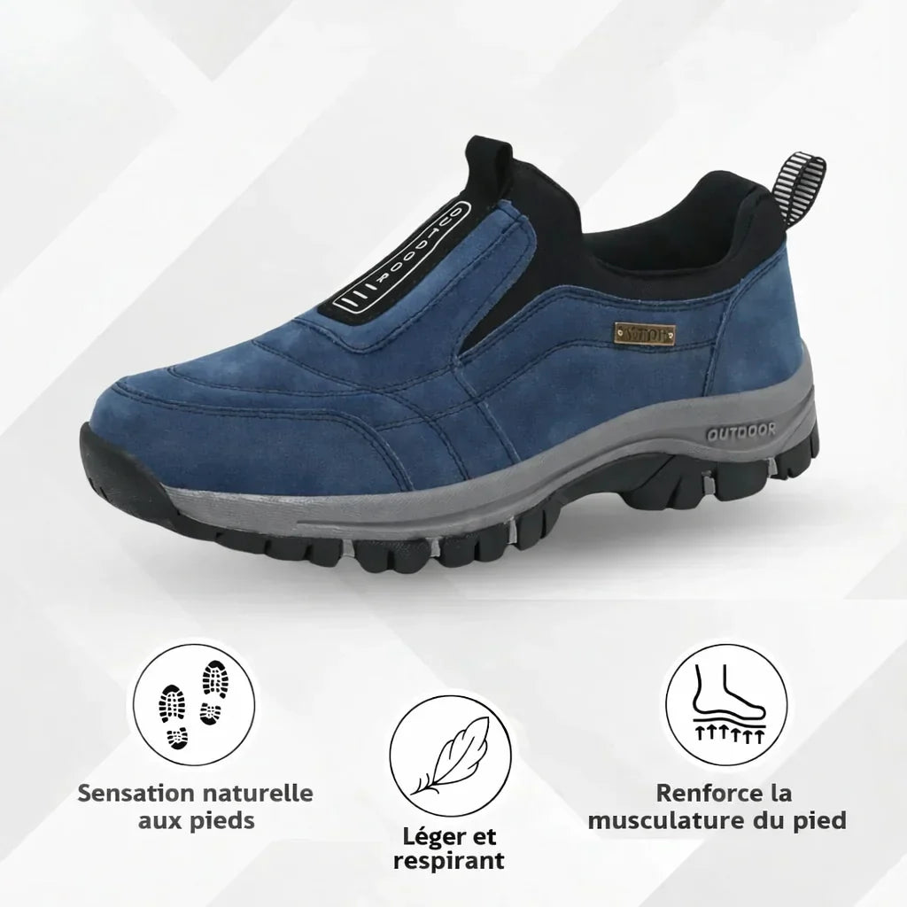 Chaussures orthopédique a enfiler pour hommes soulagement douleur pieds et dos  Orthoconfort
