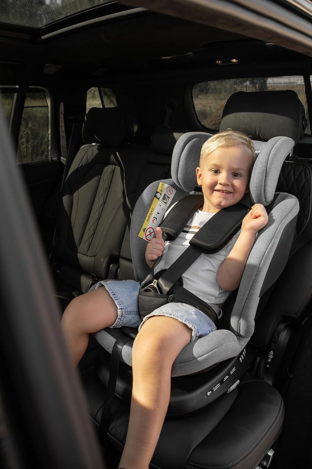 Siège bébé Auto Pivotant 360, 0-12 Ans, 40-150 cm, Siège Auto ISOFIX, Top Tether, Rotation 360,  Full Black