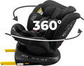 Siège bébé Auto Pivotant 360, 0-12 Ans, 40-150 cm, Siège Auto ISOFIX, Top Tether, Rotation 360,  Full Black